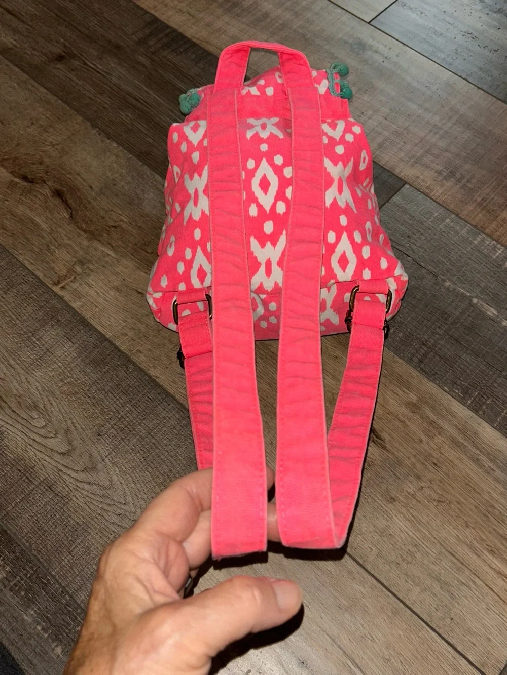 Target Brand Mini Patterned Fun Color Canvas Backpack Bright Adj Straps